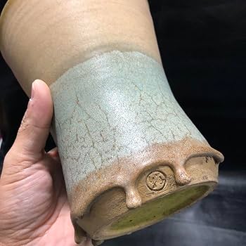 美しい古美術◼️蔵の裏からかなり雰囲気のある蓋のある花瓶のような謎の陶器が出て来た Amazon.co.jp: 蔵の裏からかなり雰囲気のある蓋のある花瓶のよう
